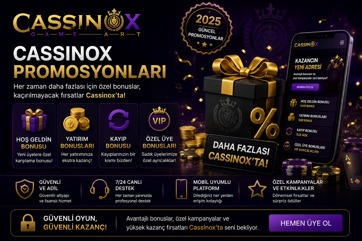 cassinox promosyonları